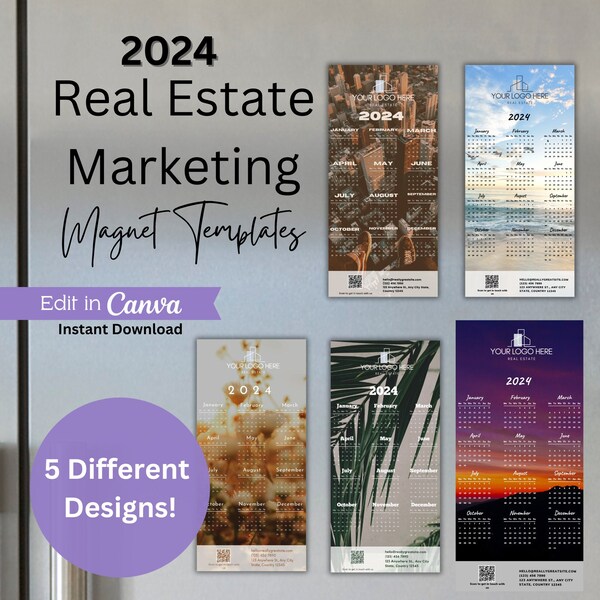 Magnetic Real Estate Signs Etsy