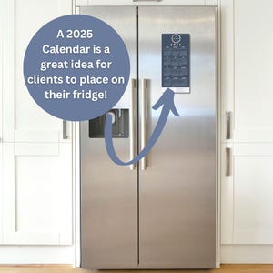 2025 Real Estate Marketing Calendar Magnet for Real Estate Agents Magnets for Fridge Realtor Magnet Canva Refrigerator Magnet Real Estate