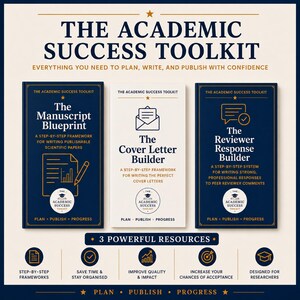 学術成功ツールキット｜論文執筆ワークブック｜査読者への返信テンプレート｜カバーレター作成ツール