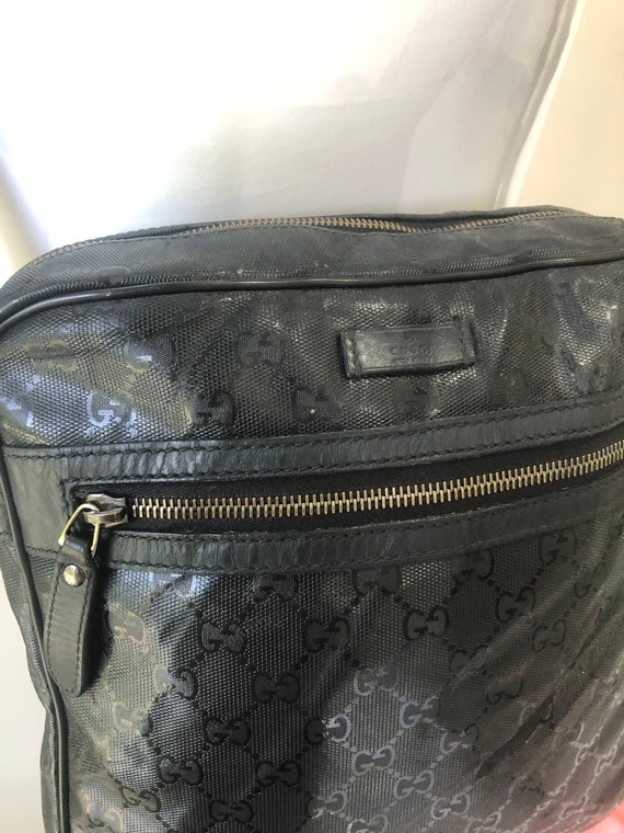Authentic Gucci Gg Coated Imprime Crossbody Bag - image 3