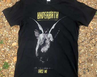 Camisetas con gráficos vintage de la banda de rock Underoath, camisetas de metal con cuello redondo