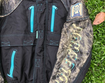Rare! Vintage Hole Shot 1 Kushitani Motorcycle Jacket Road