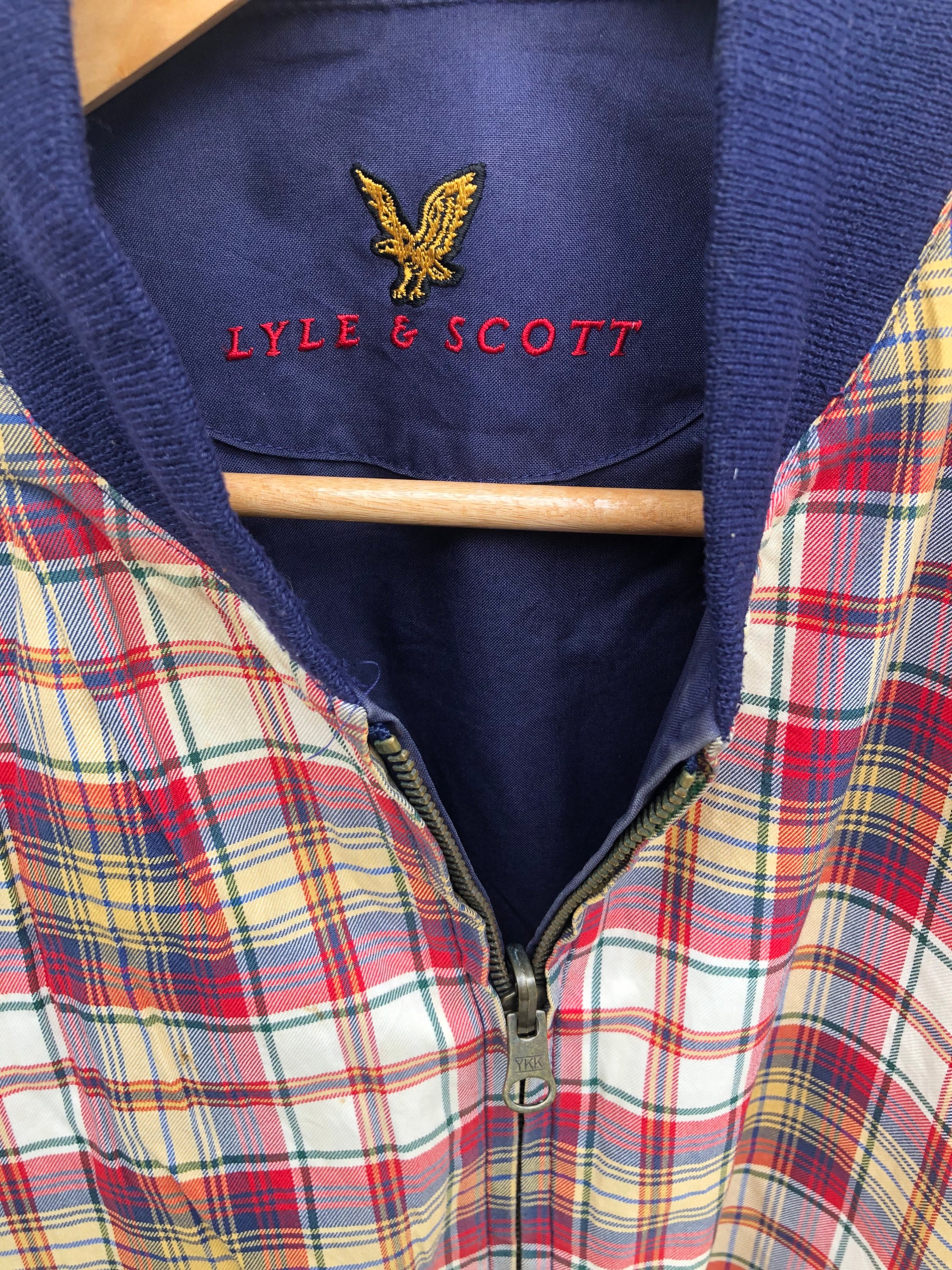 Vintage Lyle Scott Reversible Bomber Jacket Size L