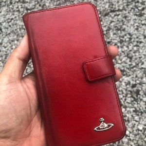 Vintage Vivienne Westwood Hülle für Iphone / Echtleder / Kartenetui / Geldbörse / Vintage Tasche