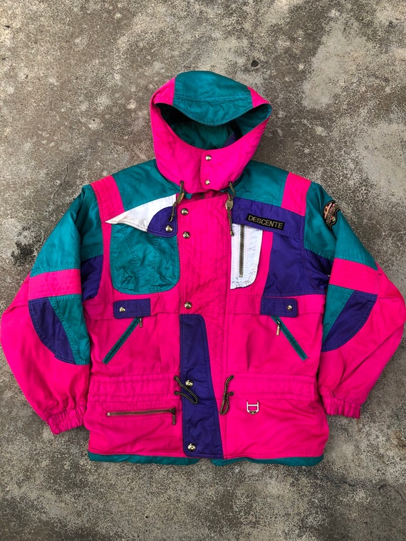 Descente Vtg fleece lined Jacket Made in Hong Kong sz XL | eBay