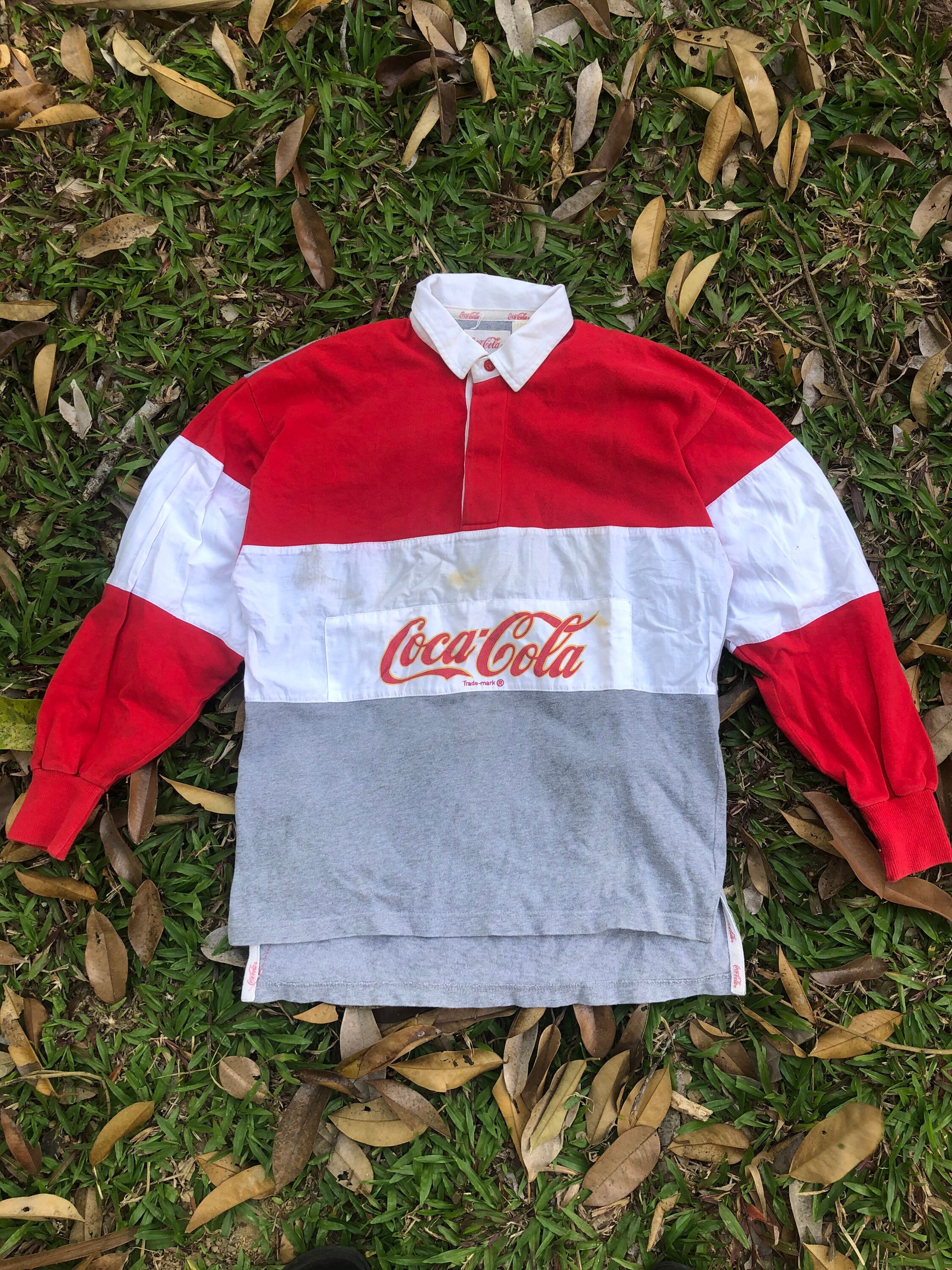 80's coca cola rugby shirts