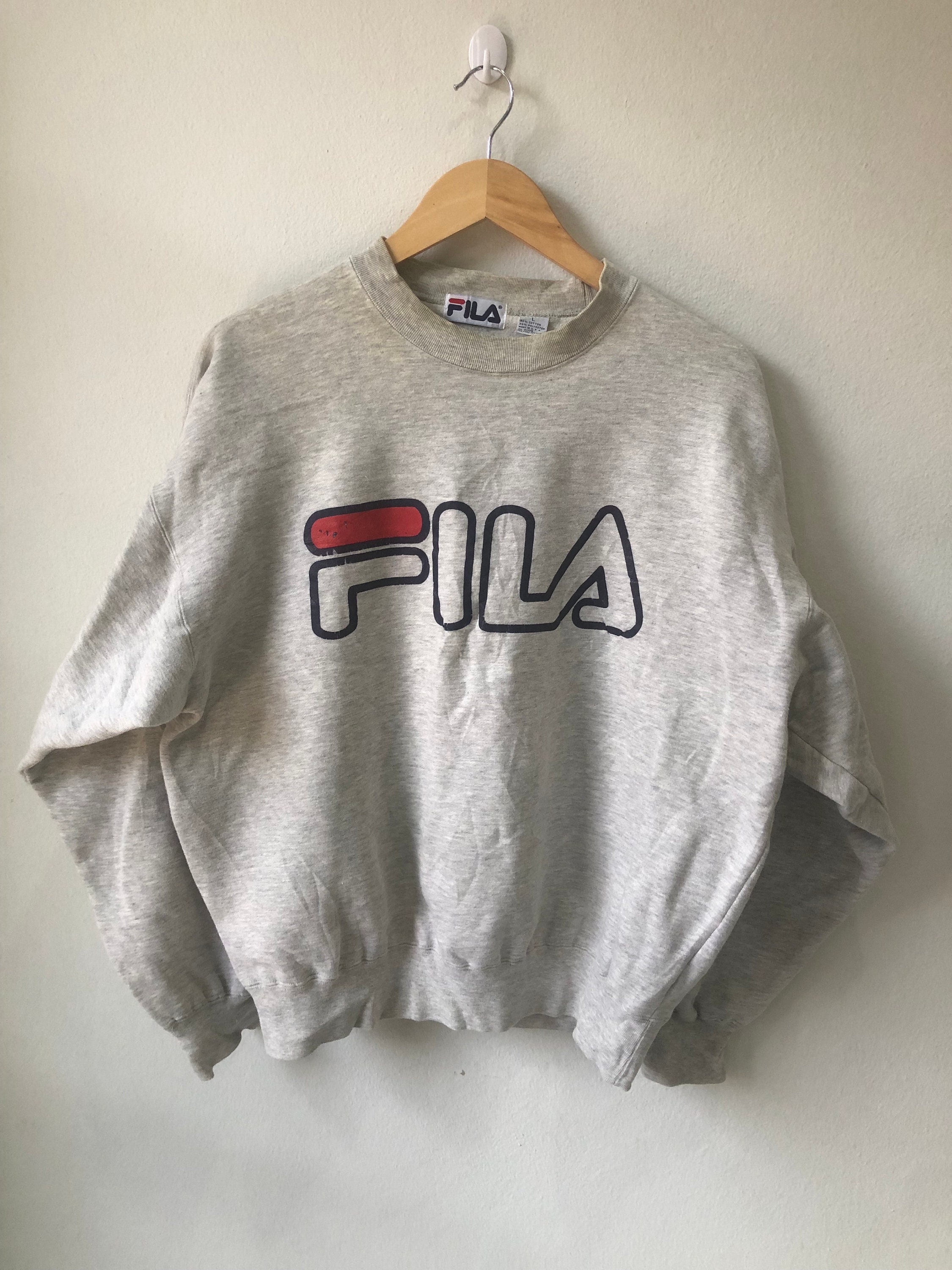 Vintage Fila Crewneck Sweater Large Etsy Canada