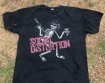 Camisetas de la banda de punk rock Social Distortion de su gira estadounidense de otoño