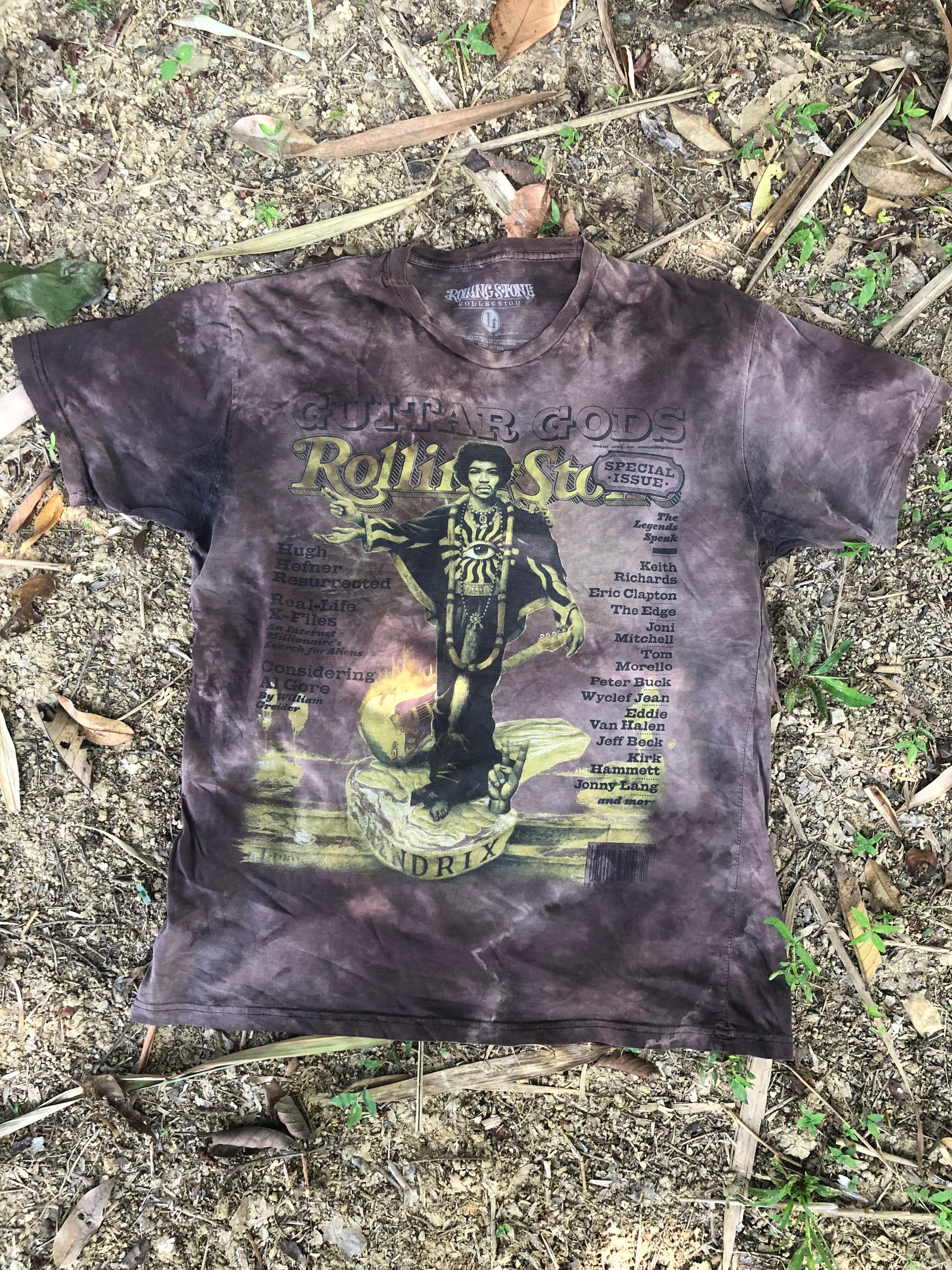 Guitar Gods Rolling Stone ジミヘンTシャツ XXL Guitar Gods Rolling Stones X Jimi Hendrix Tees Tops Crewneck Shirt