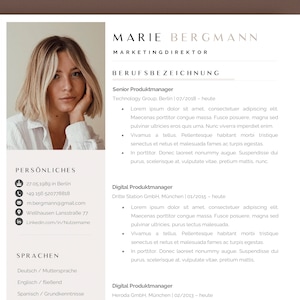 Bewerbungsvorlagen, Lebenslauf Vorlage Word und Pages, Bewerbungsvorlagen Deutsch Word, Bewerbung German, Curriculum Vitae, Ausbildung