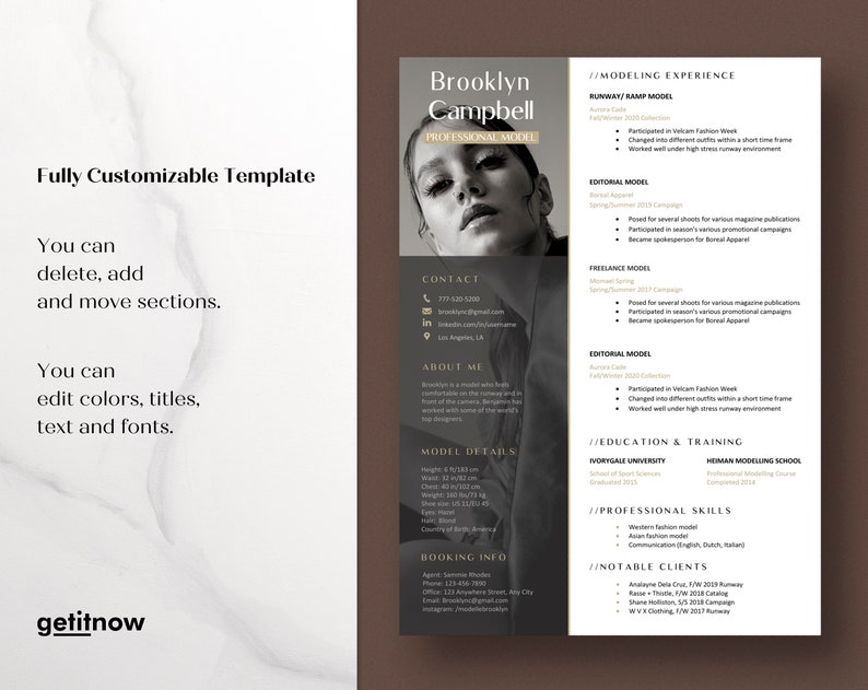 Professional Model Resume Template - Il 794xN.3566663258 9nde 