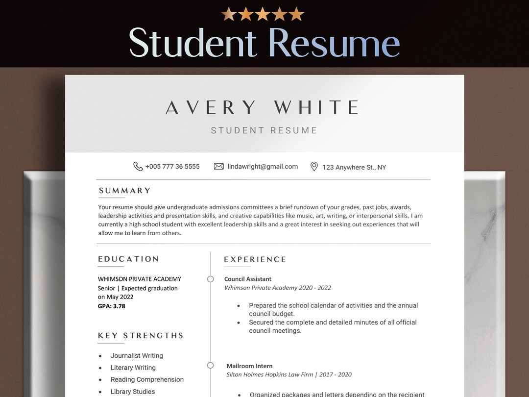 High School Student Resume With No Work Experience Template Resume For 