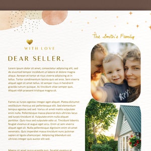 Plantilla de carta de oferta de compra de vivienda moderna / Carta de oferta de compra de vivienda linda / Carta de presentación de oferta de casa elegante / Carta de oferta de casa al vendedor