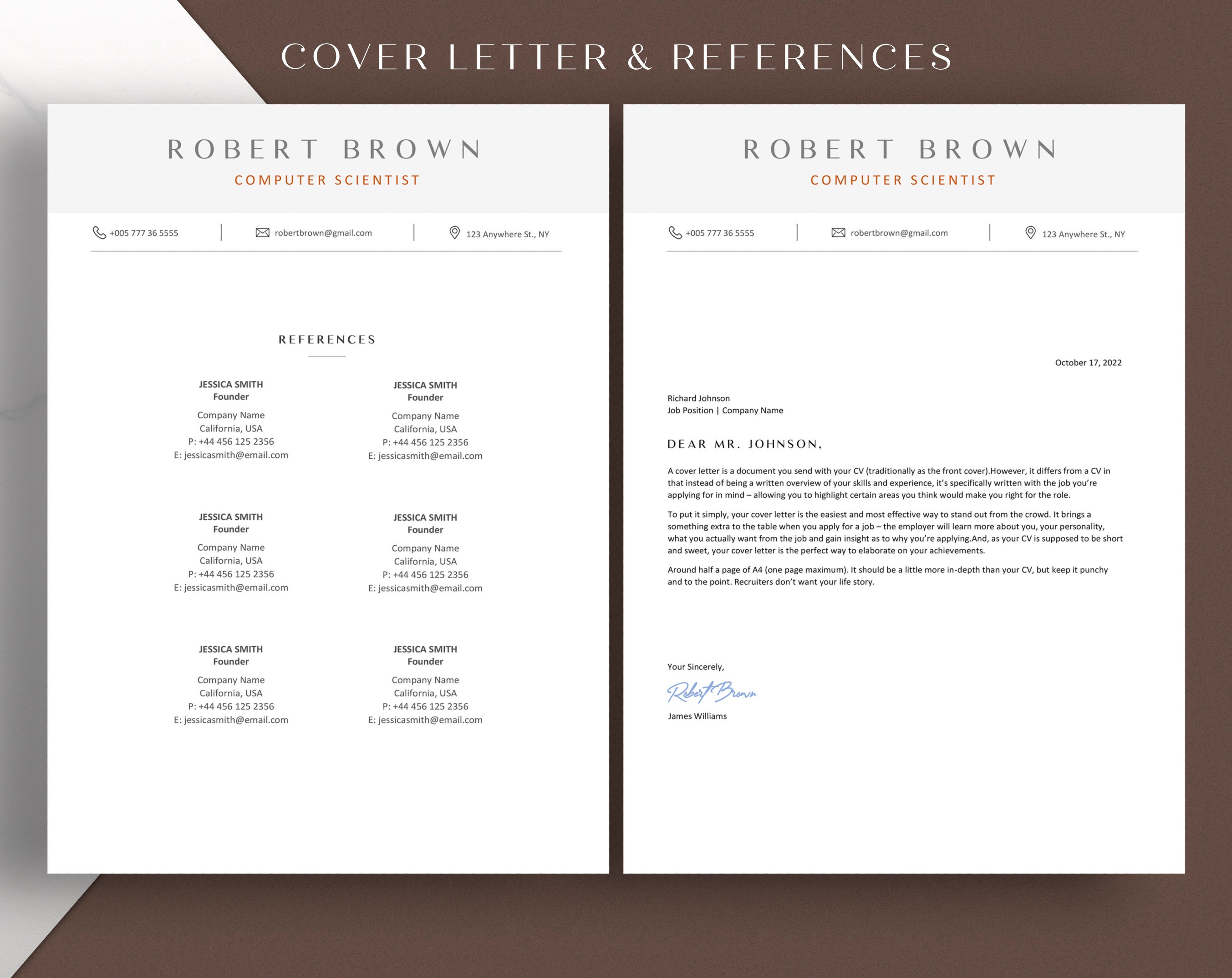 Entry Level Computer Science Resume Template Word & Google Docs ...