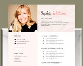 Sorority Resume Template Google Docs and Word with Cover Letter | Editable Pink Social Resume | Digital Sorority Packet | Rush Resume PDF