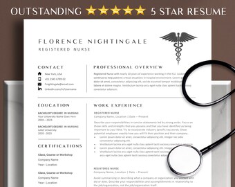 CV Template Nurse, Doctor Resume Google Docs & Word, Medical Assistant Resume, Apotheker of Student Nurse CV Template, Nursing Resume