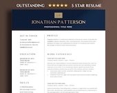 Modern Executive Resume Template 2025 | CEO Resume Template for Word and Google Docs, C Level Resume | 1, 2, 3 Page Director Resume Template