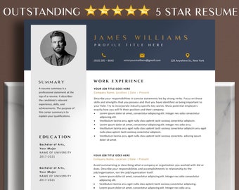 cover letter for graduate template Resume Template, Professional CV Template Word & Google Docs, Modern Apple Pages Resume, 1-3 Page Clean CV Template with Photo, Cover Letter