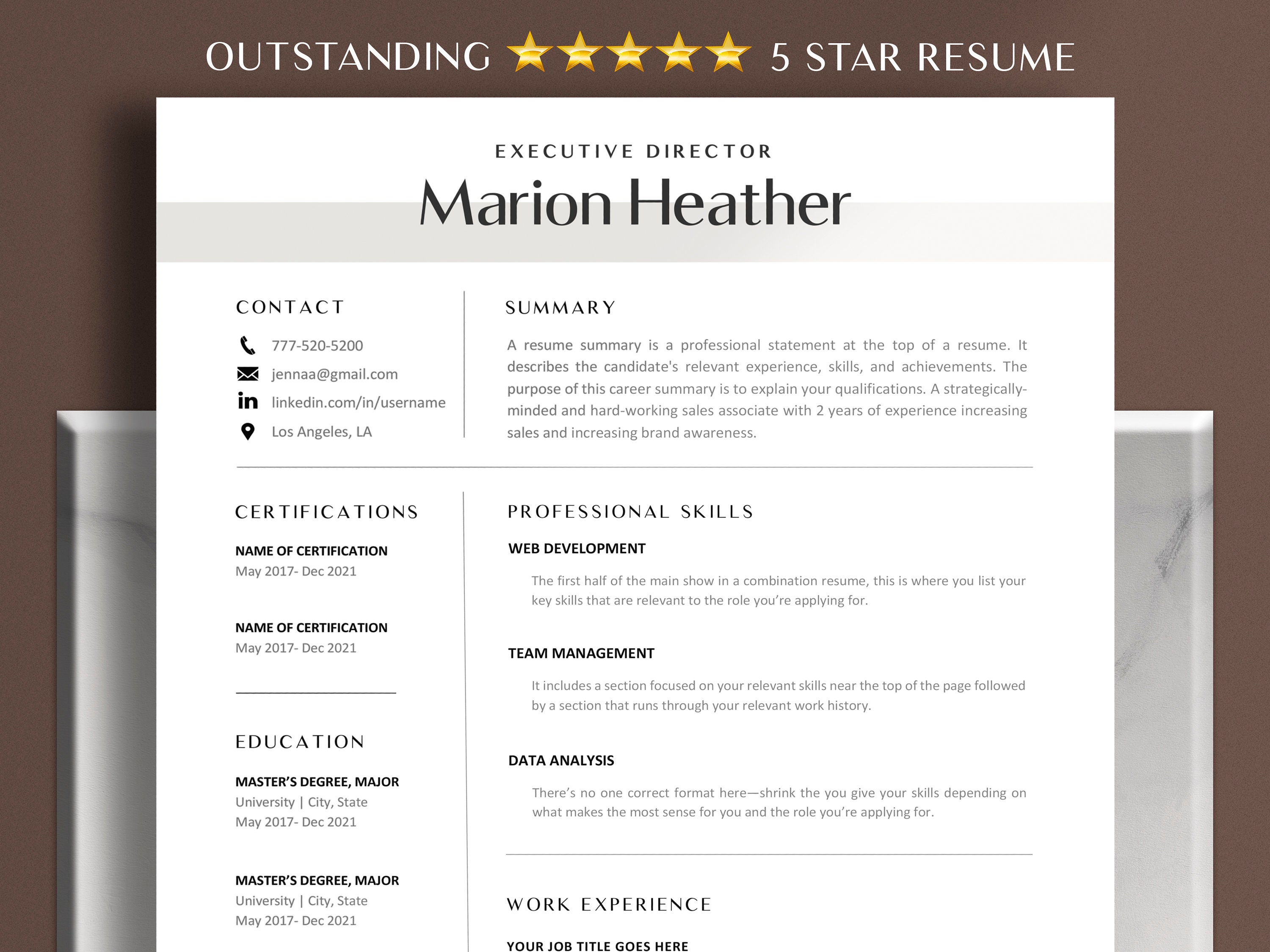 Combination Resume Template Word Google Docs Apple Pages Mac Il Fullxfull.3613648803 Lv0p 