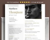 Professional Actor Resume Template Google Docs & Word, Actors Resume, Acting Resume for 2025, Beginner Child Actor, New Model Actor Cv