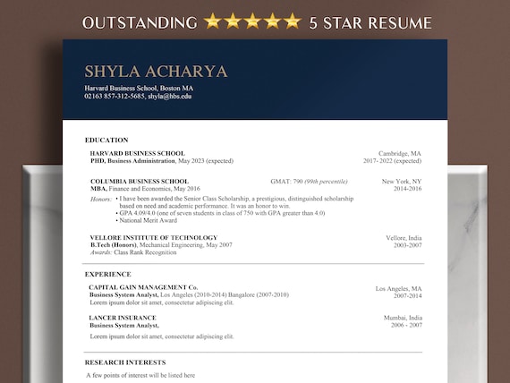 harvard-resume-template-word-pdf-harvard-business-school-etsy-ireland