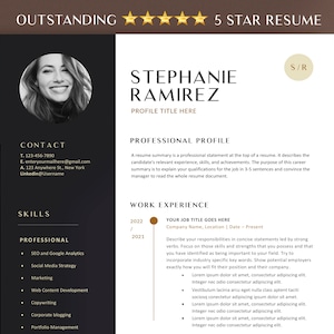 Executive Resume Template Google Docs | Modern C Level Resume Template for Word | CEO Resume | Director Resume Template 2025 | 2 Page Resume