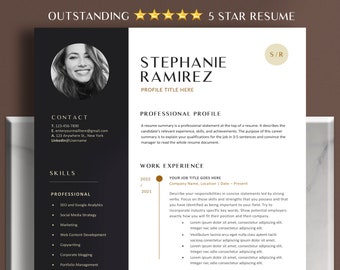 Executive Resume Template Google Docs | Modern C Level Resume Template for Word | CEO Resume | Director Resume Template 2023 | 2 Page Resume