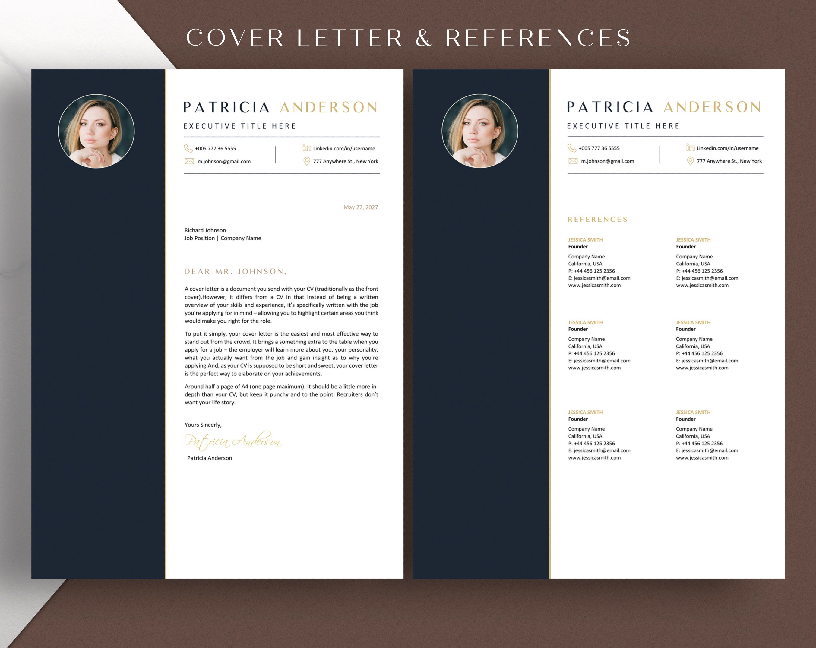Outstanding Cv Resume - Professional Cv Template 2025 - Executive Resume Template Word ...