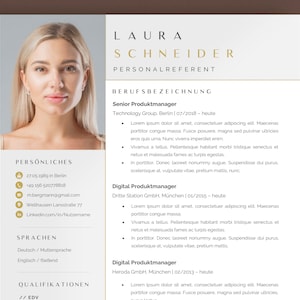Bewerbungsvorlagen, Lebenslauf Vorlage Deutsch, Bewerbung Vorlage Word und Pages, Bewerbungsvorlage, Curriculum Vitae Template, Deckblatt