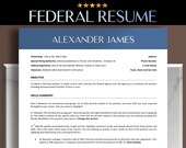 Federal Resume Templates Word, Resume Federal Government Format, Best Federal Resume for USAJOBS Applications, Cover Letter Instant Download