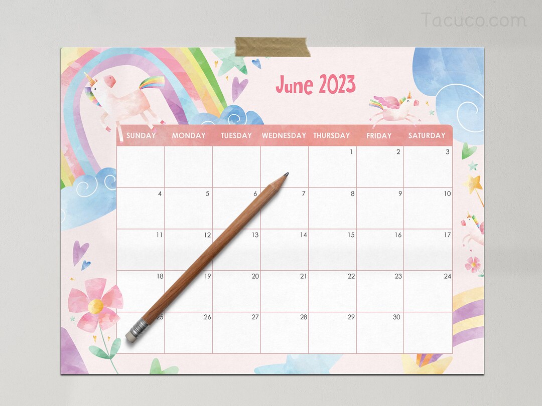 Unicorn Calendar 2023 Printable Calendar Etsy Australia unicorn-calendar-2023-printable-calendar-etsy-australia