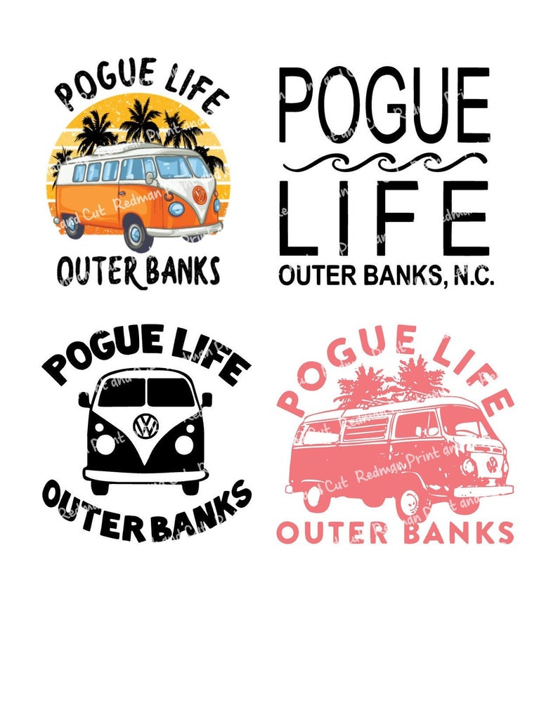 Outer Banks Pogue Life SVG PNG JPG 4 designs Etsy