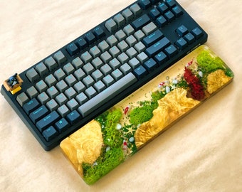 Koi Fish Resin Wrist Rest: Handmade Aquarium Desk Accessory
