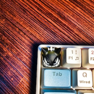 Black Gengar Keycap,Pokemon Keycap,Pokemon Keycap, Artisan,Anime Keycaps, Cherry mx keycaps,Anime keycaps,Gift for him