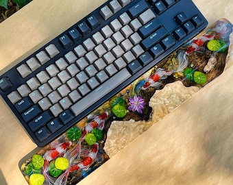 Full Size 3D Hand Painting Fish Wrist Rest,100% Keyboard Wrist Rest,3d Fish Wrist Rest,Koi Fish Art,Best Gift For Him,Unique Gift