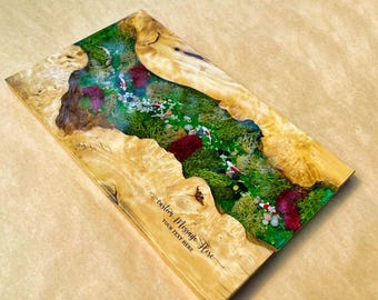 Personalized Resin Koi Fish Tray,Housewarming Gift,Koi Fish Tray, Live Edge Epoxy Decor,Wedding Decor