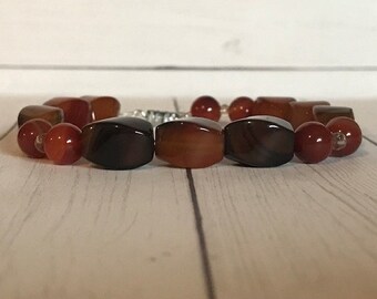 Confidence Boost! Tigers Eye & Carnelian Bracelet