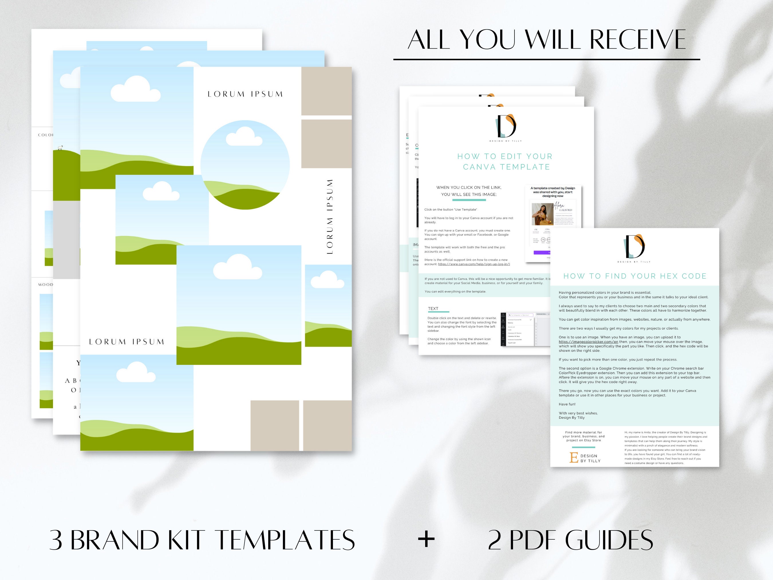 Canva Brand Kit Template Mini Brand Board Template - Etsy Australia