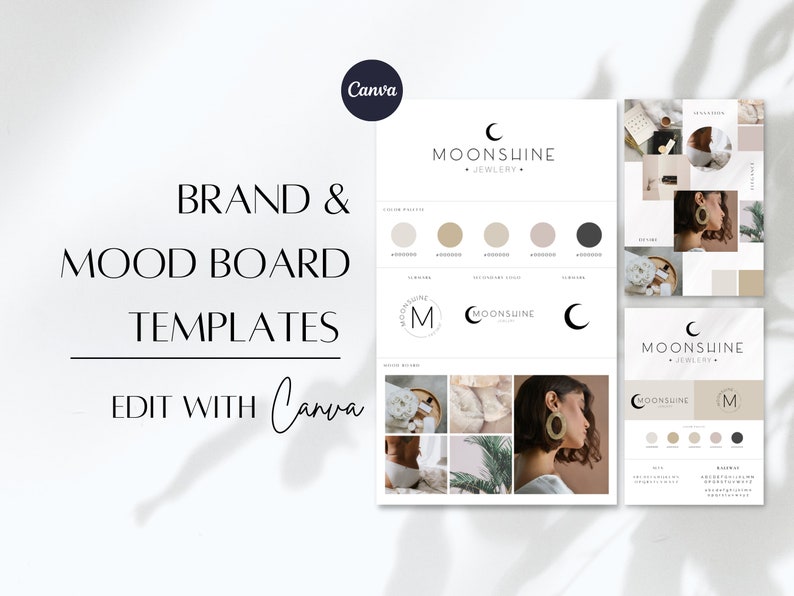 Canva Brand Kit Template Mini Brand Board Template - Etsy Australia