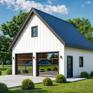 Two Car Garage 24&#39; x 24&#39;, Detached Garage, 576 Sq Ft, 9 ft Walls, Attic Room