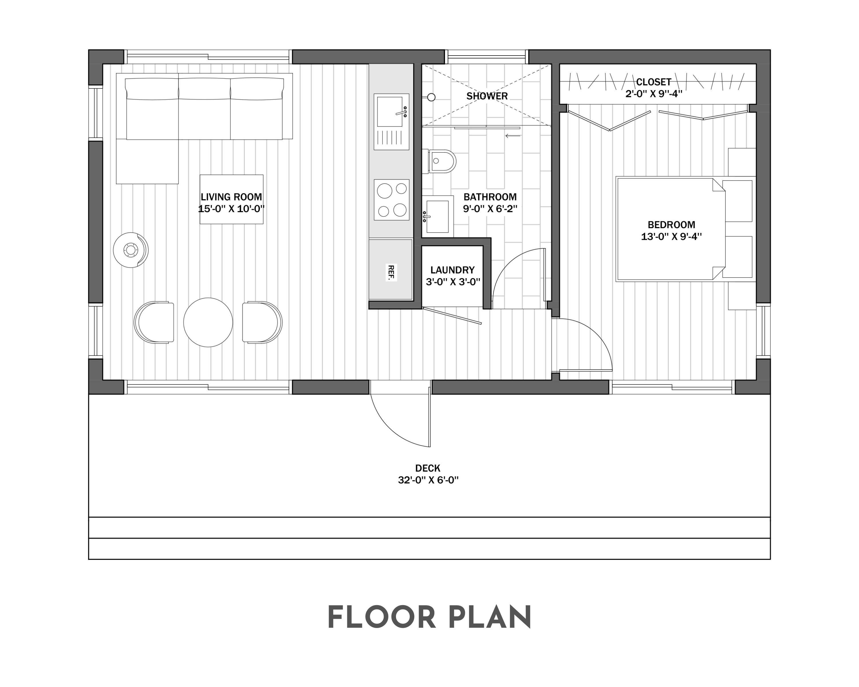 16 X 32 House Plans