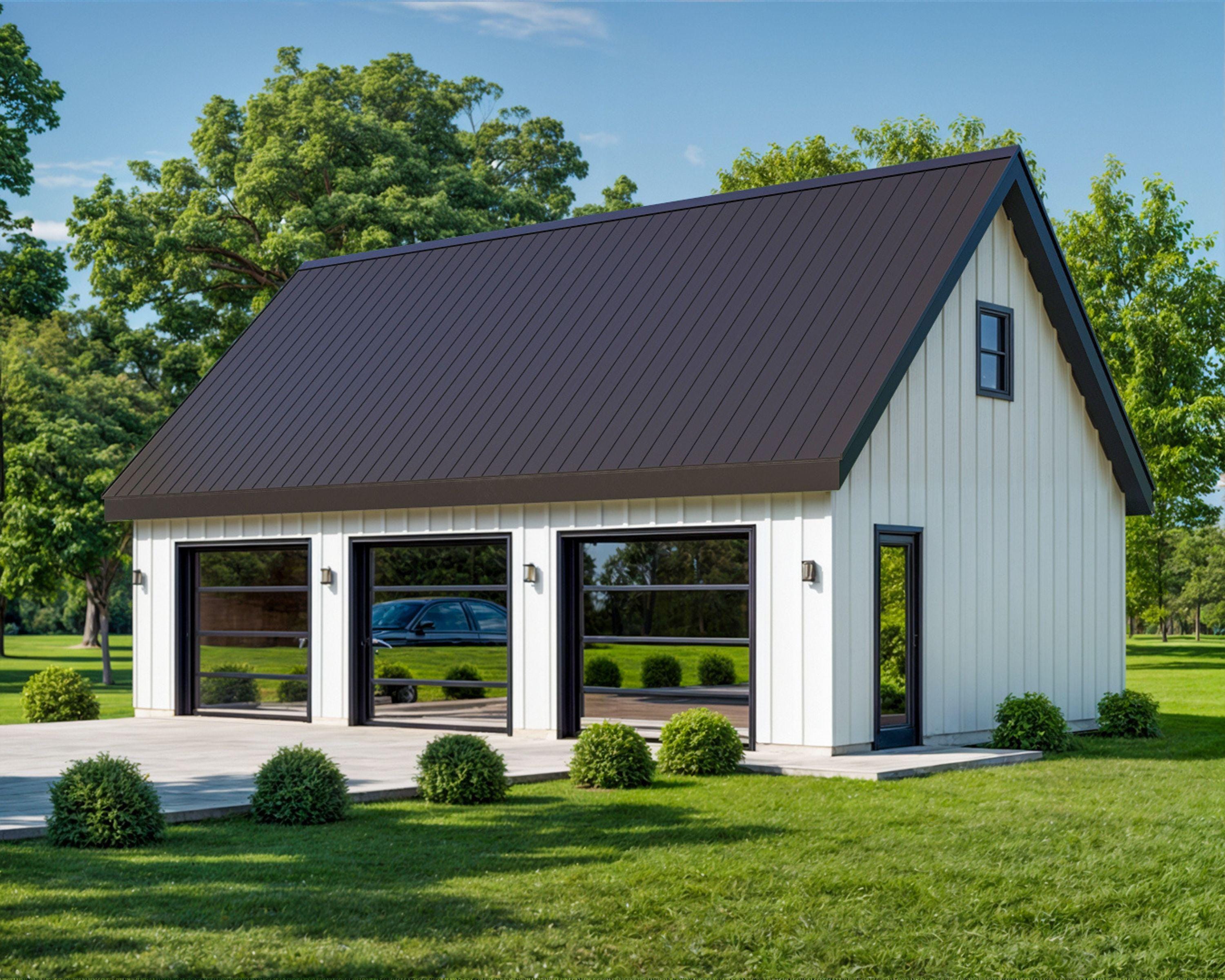 Three Car Garage 24' X 40', Detached Garage, 960 Sq Ft, 9 Ft Walls