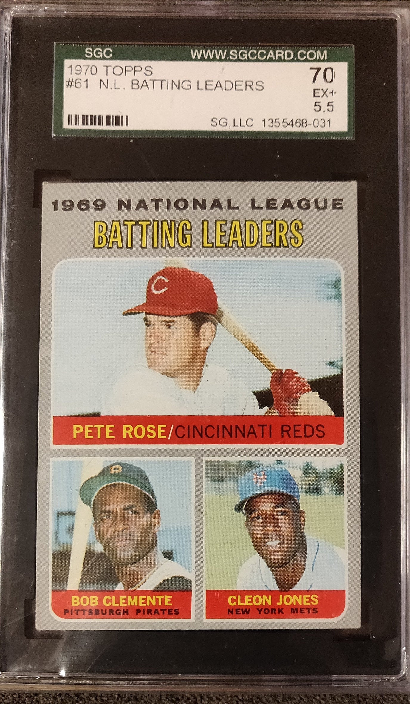 1970 Topps #61 Pete Rose/roberto Clemente SGC 5.5 - Etsy