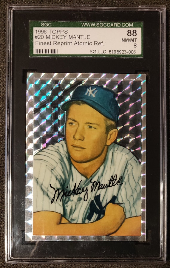 1996 Topps Mickey Mantle Atomic Refractor #20 - Etsy