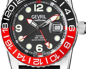 Gevril Canal St GMT Automatic Diver Watch