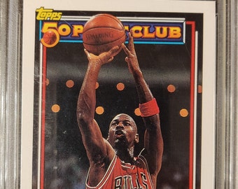 1992 Topps Gold #205 Michael Jordan PSA 10 - Etsy
