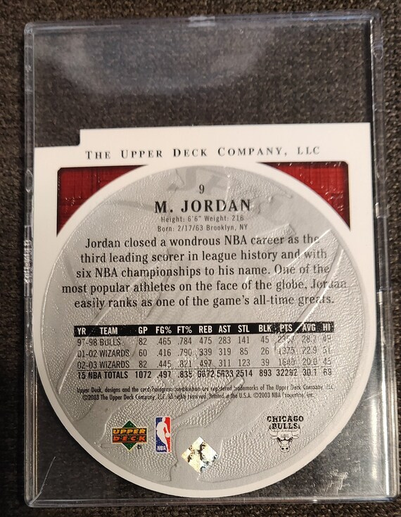 2003 Upper Deck Standing O Die-cut Michael Jordan - Etsy