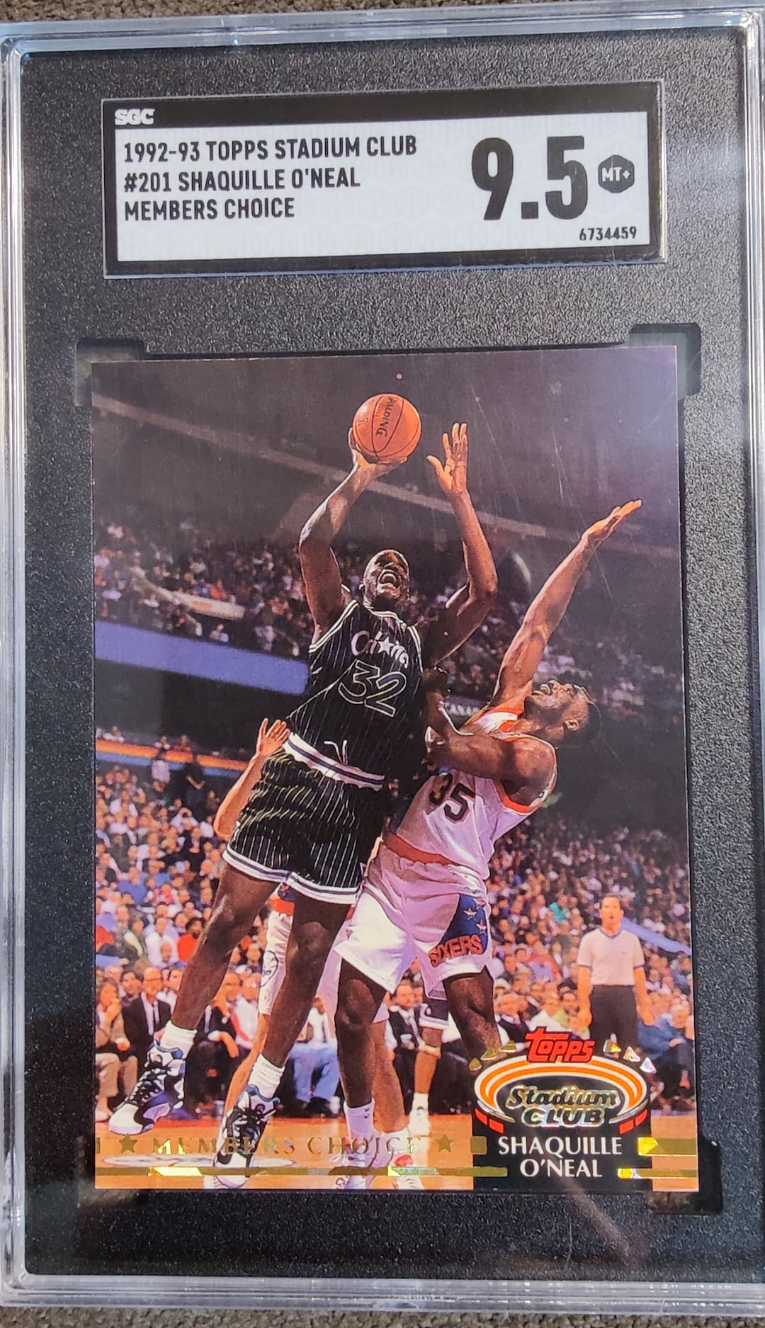 1992-93 Topps Stadium Club #201 Shaquille O'neal Members Choice - Etsy