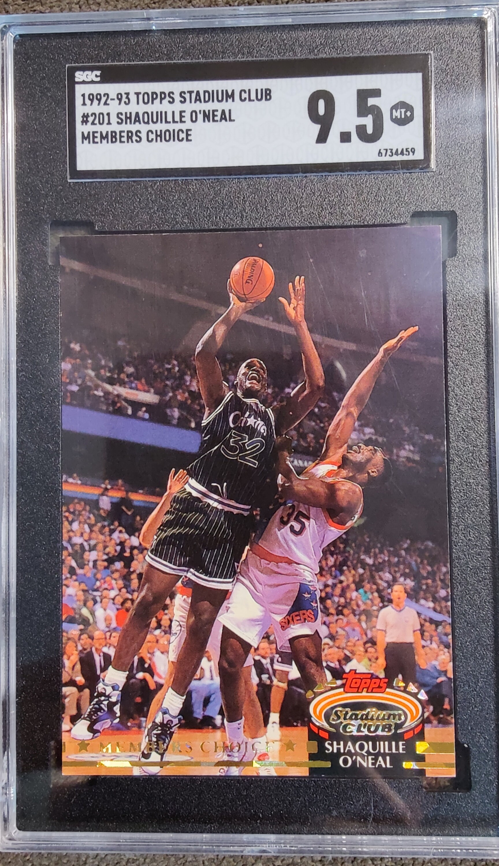 1992-93 Topps Stadium Club #201 Shaquille O'neal Members Choice - Etsy