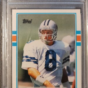 1989 Topps Traded #70T Troy Aikman PSA 9